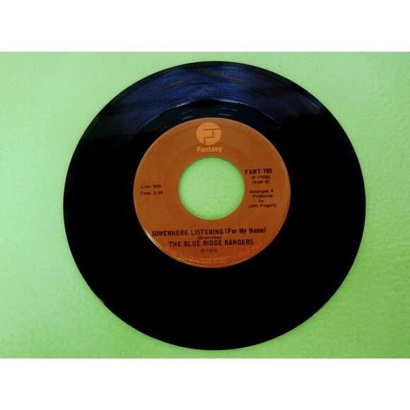 Blue Ridge Rangers John Fogerty Somewhere Listening / Heart of Stone‎ 1973 45rpm - Picture 2 of 6